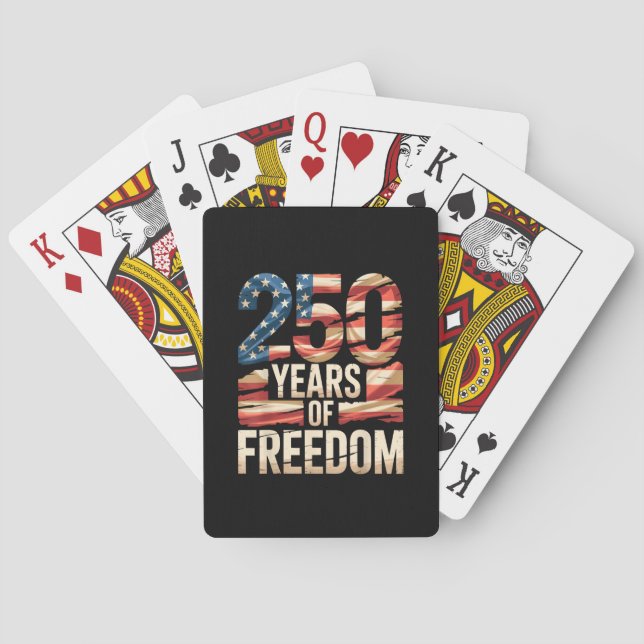 250 Years of Freedom Playing Cards (Back)