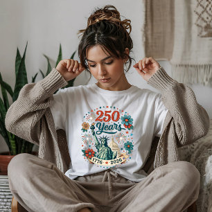 250 Years of Freedom Statue of Liberty Tri-Blend Shirt