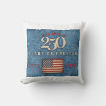 250 Years of Freedom - Throw Pillow