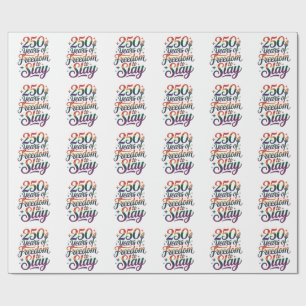 250 Years of Freedom To Slay LGBTQ 250th Wrapping Paper