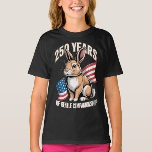 250 Years of Gentle Companionship Rabbit Art T-Shirt