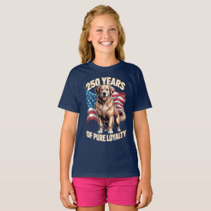 250 Years of Pure Loyalty Golden Retriever T-Shirt