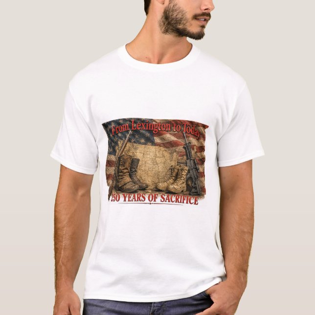 250 YEARS OF SACRIFICE T-Shirt (Front)