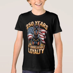 250 Years of Unbreakable Loyalty Doberman Tri-Blend Shirt
