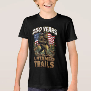 250 Years of Untamed Trails Bigfoot Patriotic Tri-Blend Shirt