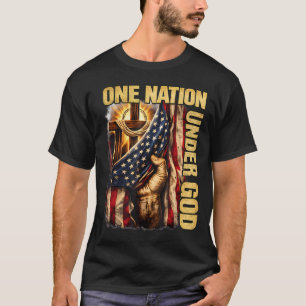 250 Years One Nation Under God Christian Usa T-Shirt