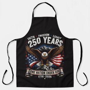 250 Years One Nation Under God Eagle Apron
