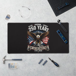 250 Years One Nation Under God Eagle Desk Mat