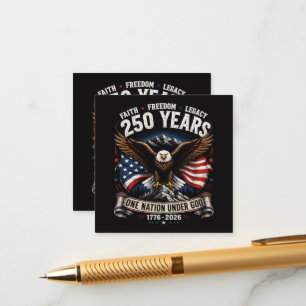 250 Years One Nation Under God Eagle Enclosure Card