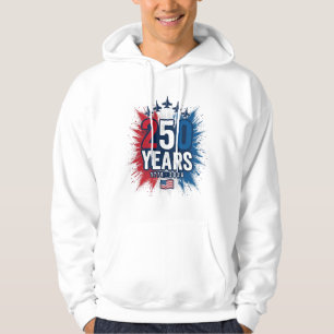 250 Years Patriotic Jets Anniversary Vector Design Hoodie