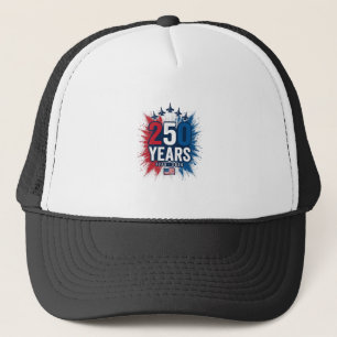 250 Years Patriotic Jets Anniversary Vector Design Trucker Hat