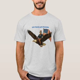 250 Years, Uncle Sam, and American Flag T-Shirt