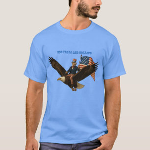 250 Years Uncle Sam, Bald Eagle and American Flag T-Shirt