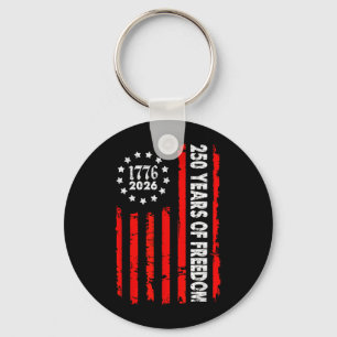 250 Years USA 1776-2026 250th Birthday America 4th Key Ring