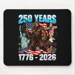 250 years usa 1776 2026 patriotic freedom bigfoot mouse mat