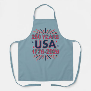 250 Years USA 1776–2026 Semiquincentennial Apron