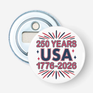 250 Years USA 1776–2026 Semiquincentennial Bottle Opener