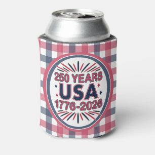 250 Years USA 1776–2026 Semiquincentennial Can Cooler