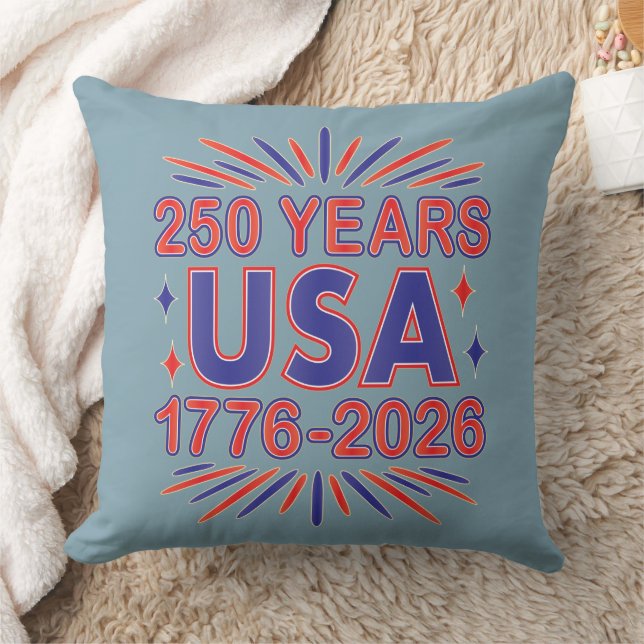 250 Years USA | 1776–2026 Semiquincentennial Cushion (Blanket)