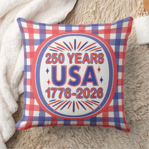 250 Years USA 1776–2026 Semiquincentennial Cushion