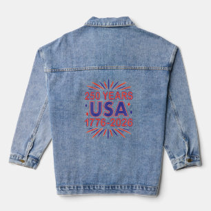 250 Years USA   1776–2026 Semiquincentennial Denim Jacket