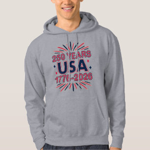 250 Years USA 1776–2026 Semiquincentennial Hoodie