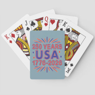 250 Years USA   1776–2026 Semiquincentennial Playing Cards