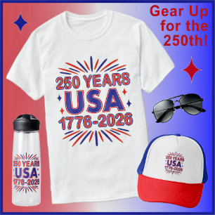 250 Years USA 1776–2026 Semiquincentennial T-Shirt