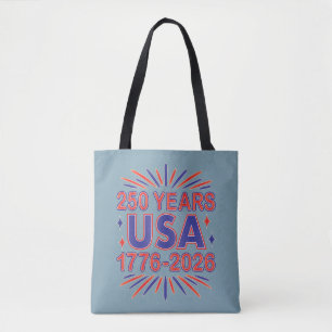 250 Years USA   1776–2026 Semiquincentennial Tote Bag