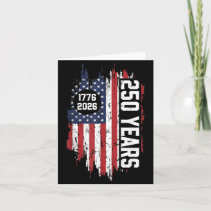 250 Years USA 250th Independence Day Dad Mum Card