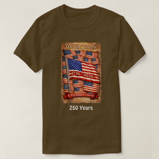 250 Years USA -4 T-Shirt (Design Front)