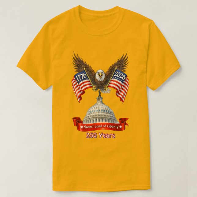 250 Years USA -7 T-Shirt (Design Front)