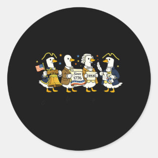 250 Years USA Anniversary Patriotic Just A Classic Round Sticker