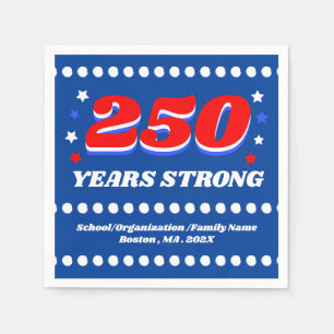 250 Years USA Custom Patriotic Napkin