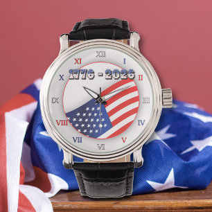 250 Years USA Freedom 1776-2026 Patriotic  Watch