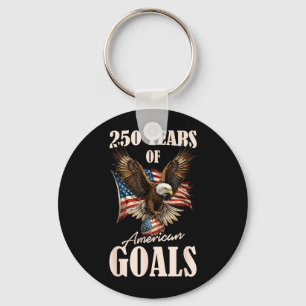250 Years Usa Soccer Eagle 250th Anniversary 4th Key Ring