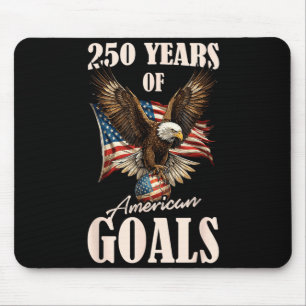 250 Years Usa Soccer Eagle 250th Anniversary 4th Mouse Mat