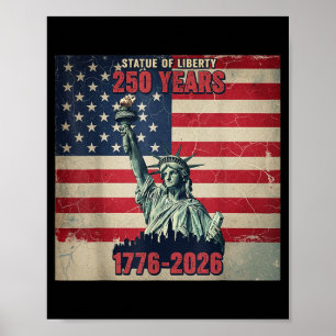 250th America Anniversary 1776 2026 4th of July Poster