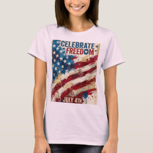 250th America Liberty 1776 Freedom Celebrate Anniv T-Shirt