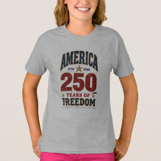 250th America Liberty 1776 Freedom Patriotic Strip T-Shirt