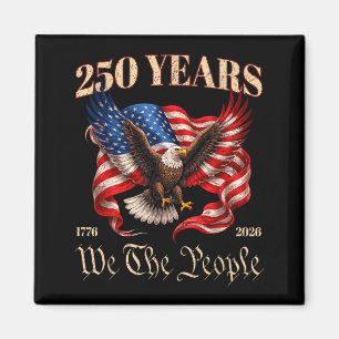 250th aniversary america flag 250 years 4th of magnet