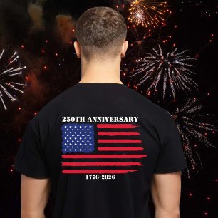 250th Anniv American flag Jet Fighter Aeroplanes  T-Shirt