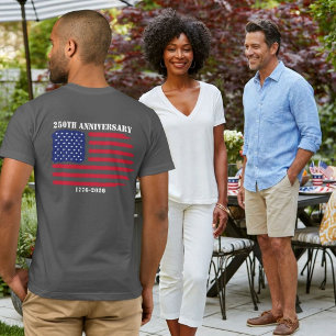 250th Anniv American flag Jet Fighter Aeroplanes T-Shirt