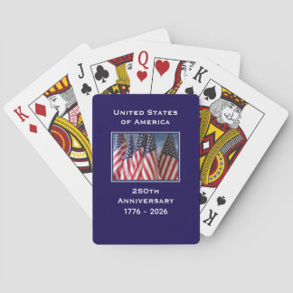 250th Anniversary 1776 to 2026 USA America Playing Cards