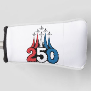 250th Anniversary 4th Of July Jet Patriotic   Golf Head Cover