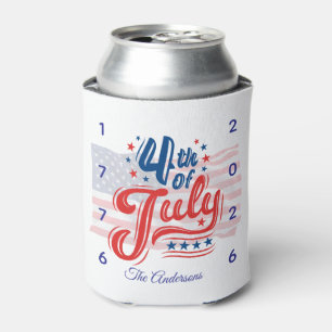 250th Anniversary 4th Of July USA Can Cooler