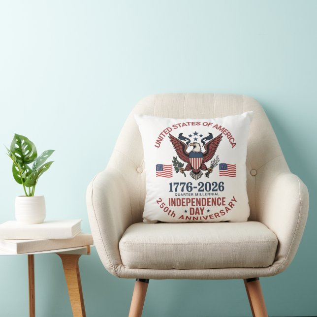 250th Anniversary 4th of July – Vintage Patriotic  Cushion (Chair)