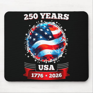 250th Anniversary Aaamerican Flag Flag 4th Of July Mouse Mat