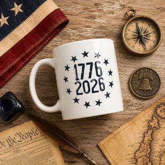 250th anniversary america 1776-2026 freedom coffee mug