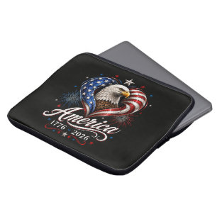 250th Anniversary America Flag Eagle 250 Years Laptop Sleeve